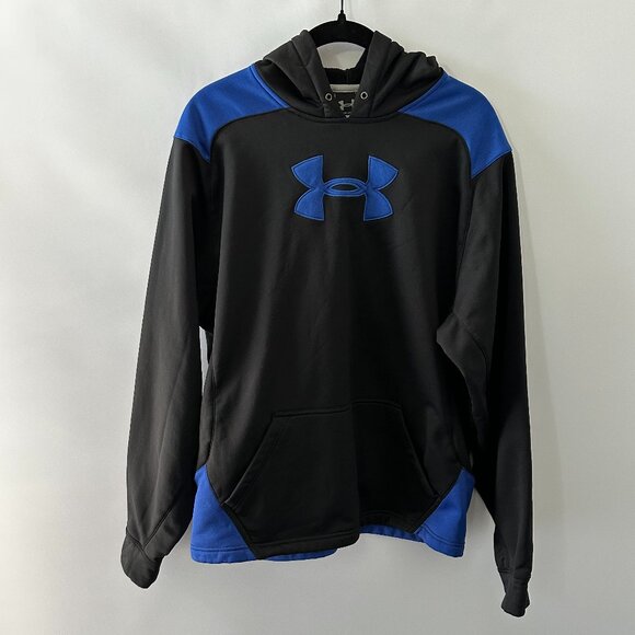 Under Armour Other - Under Armour Men's Large Black & Blue Hoodie
